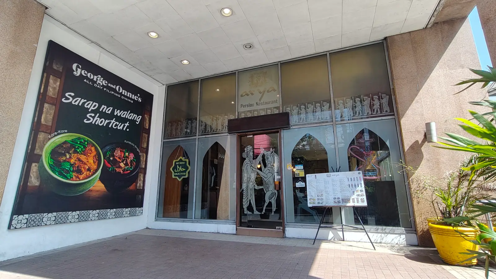 ARYA PERSIAN RESTAURANT in Robinsons Place Manila